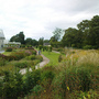 Beds near lake and new glasshouse.