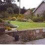 Sunken garden looking west.