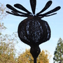 Reed Woven Seed Head Sculptures