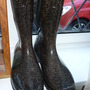 sparkly boots.