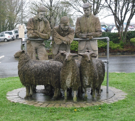 Sculpture at Hatherleigh, Devon.