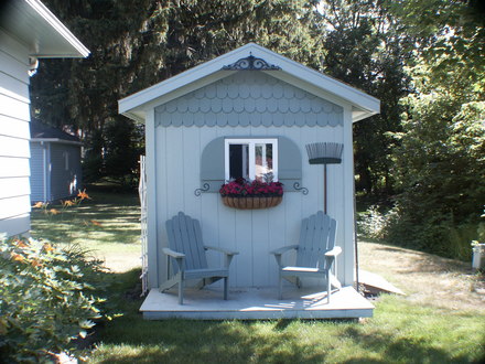 The backyard potting shed/folly