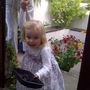 "Look what we found in the garden Ma" (Rubus fruticosus (Blackberry))