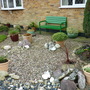 front garden with two new pots.