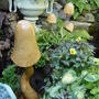 Garden Toadstool Sculptures. August 2008.