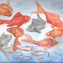 watercolour of my goldfish by me.