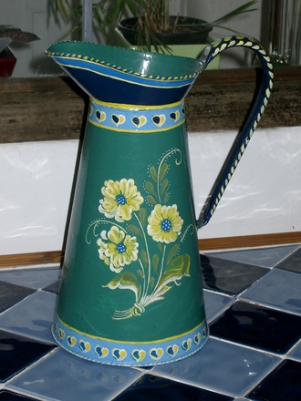 Flower painted Toll Ware