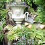 Autumn view of the stumpery and classical urn. October 2008.See Blog 19.