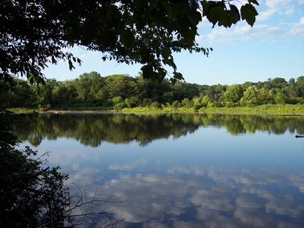 lake we use to  irrigate flower garden