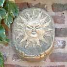 sun & moon clock with a bird feeder