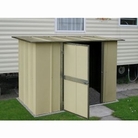 Galvanised Steel 5'X4' Cream Practical Garden Storage Box