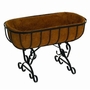 Elegant Raised Black Trough Planter