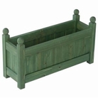 Sturdy 24" Wooden Green Patio Trough