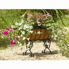 Sturdy 24" Wooden Tan Coloured Patio Trough