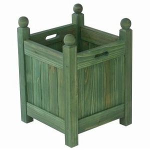 Sturdy Attractive Square 17" Planter Green Finish