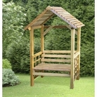 Timber Arbour Seat Ideal for Relaxation