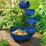 Blue Glazed Ceramic Cascade