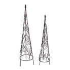 Antique Rose Garden Obelisks Set of 2 50H 43H
