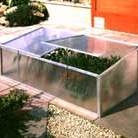 aluminium double lid garden cold frame