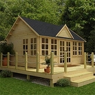 Log Cabin BillyOh Village Hall 70mm Double Glazed 5.5m x 4m