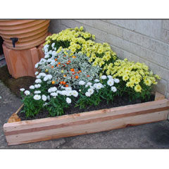 Wooden Triangle Raised Bed With Coppa-Stoppa 20cm High