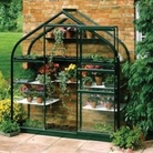 Supreme Green Painted Wall Garden With Horticultural Glass & Base - 6 x 2 Model