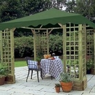 Pavillion With Fabric Canopy - (H) 2.72m x (W) 2.97m x (D) 2.97m