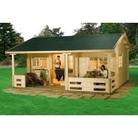Finnlife Halli Log Cabin (H)3.15 x (W)6.16 x (D)5.64m