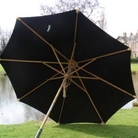 Teak 3m Diameter Parasol