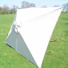 Hardwood 3x2m Rectangular Parasol
