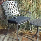 Tudor Armchair Seat Pad - Black