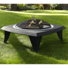 La Hacienda Silver Coated Fire Bowl