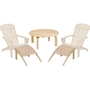Neptune Albany Adirondack Coffee Table  2 Chairs