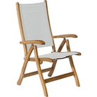 Neptune Oxford Teak 4-Position High Back Natural Recliner