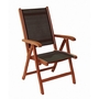 Alexander Rose Karri FSC Black Textilene Recliner