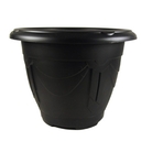 Plastic Planter  Black 57cm