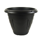 Plastic Planter  Black 43cm