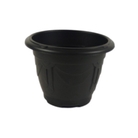 Plastic Planter  Black 24cm