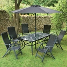 1.8m Provence Marble Garden Furniture Set