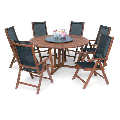New Oxford 1.5m Collection with Black Granite Lazy Susan