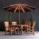 Parasol With Tube Lights (Various Colours)