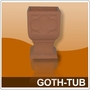 Gothic Tub Planter  GOTH-TUB
