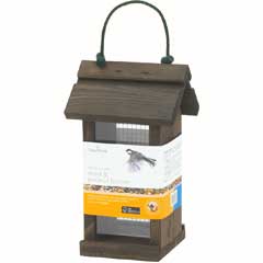 Chapelwood Wooden Peanut and Seed Feeder in FSC Pine - Small