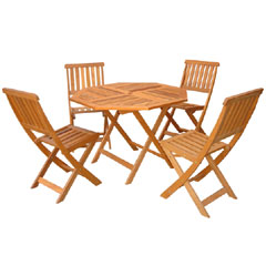 Greenfingers Loreto 4 Person 100cm Octagonal Table Set