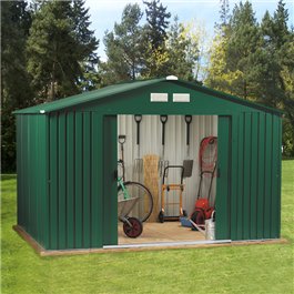 BillyOh Clifton Metal Shed 10 x 12 Including TG Wooden Floor