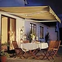 Ascot Patio Awning (2.5m - Green and beige striped)
