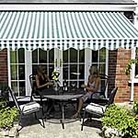 Henley Patio Awning (3m - Green and white striped)